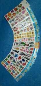 Mini Puffy Stickers Pack of 8 Sheets for Kids photo review