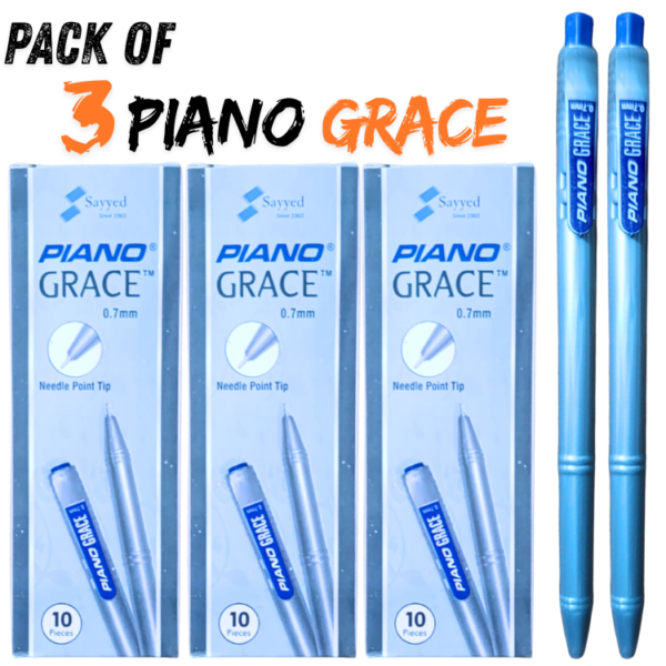 Pack of 3 Piano Grace BallPoints (30Pcs)
