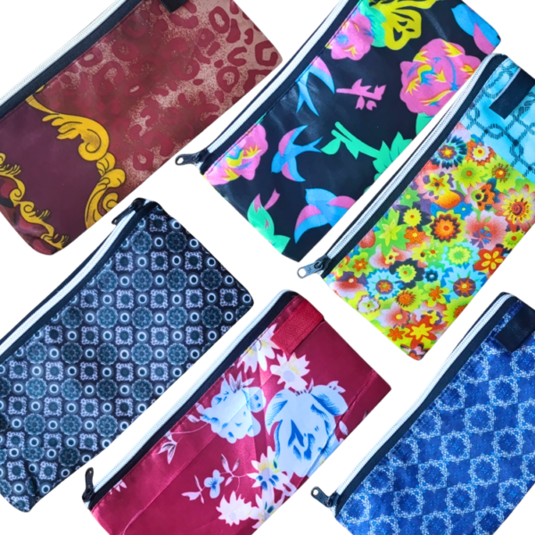 Set of 3 School Pencil Pouches for Kids