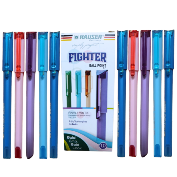 Hauser Fighter Ball Point Pens 0.7mm (10 Pcs)