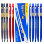 One Pack of Clipper Ball Point Pens – Mix 10 Pcs