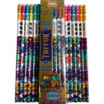 One Pack of Trituk Lead Pencils with Eraser Tip - 12 Pcs