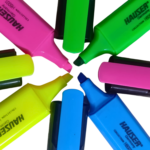 Hauser Glow Highlighter Set 4 Pcs Fluorescent Markers