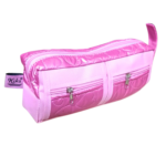 Kids Geometry Pencil Pouch with Keychain in Random Color – Large Capacity Zipper Pencil Case - Image 3