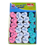 Fancy Soft Erasers B-75 72 Pcs Dust Free Smooth Erasers for School Office Drawing