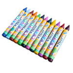 High Quality Wax Crayons Colors Set of 12 Vibrant Colors for Kids Art & School
