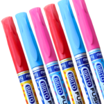 BRITO FUSION Fountain Pens Pack of 6 Smooth Writing Colorful School & Office Pens