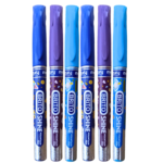 BRITO SHINE Fountain Pens Pack of 6 Smooth Writing Colorful School & Office Pens