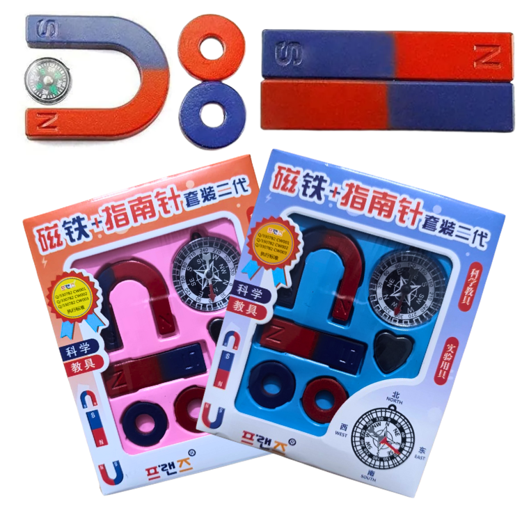 Different Shapes Magnet Rolling Magnet Set Physics Learning Toy