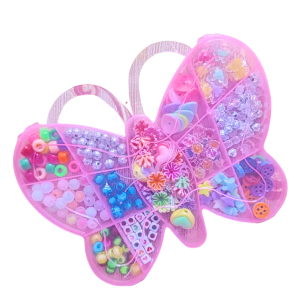 Kids DIY Jewelry Making Kit with Beads – Butterfly Box