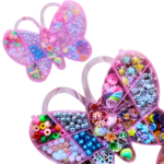 Kids DIY Jewelry Making Kit with Beads – Butterfly Box - Image 2