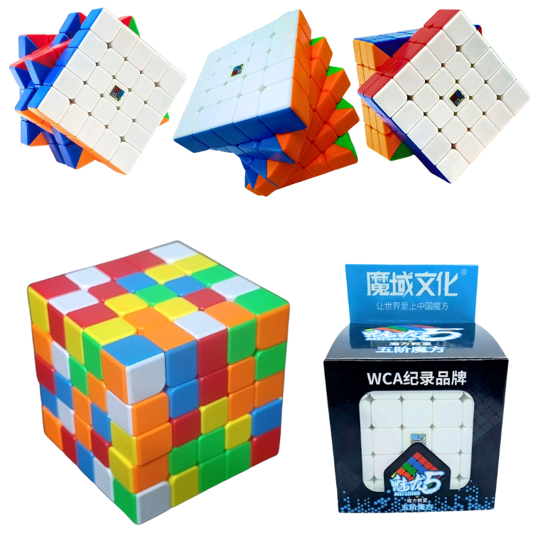 5x5 Speed Magic Cube Professional Puzzle Brain Teaser Educational Cube for Kids & Adults