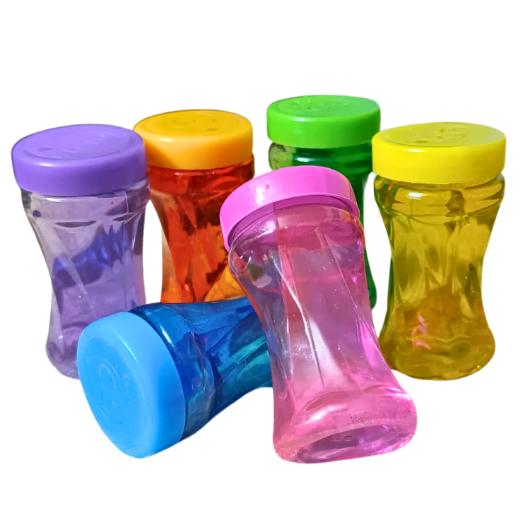 6 Pcs Colourful Crystal Slimes for Kids Soft Stretchy Multicolor Stress Relief Slime Toy