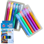 Keep Smiling Acrylic Paint Markers Set – 12 Colors - Image 2