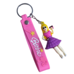 Cute cartoon silicone keychain for kids and girls soft rubber key ring random design