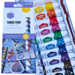 Keep Smiling Fabric Water Color Paints – 12 Bright Colors 12ml Tubes - Image 2