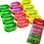 Double-Screw Pencil Sharpeners Pack of 12 Multi Color Dual Hole