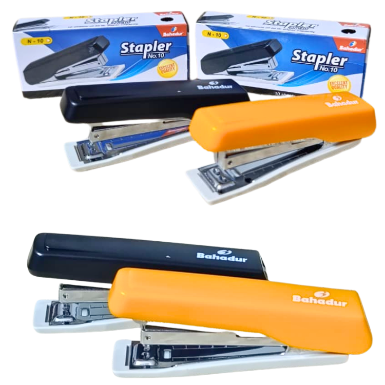 Bahadur Premium N-10 Stapler Metal Body Small Stapler