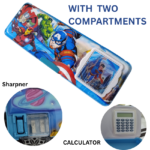 Calculator Geometry Box for Kids with 2 Compartments