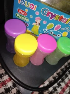 6 Pcs Colourful Crystal Slimes for Kids – Soft Stretchy Fun Stress Relief Toy photo review