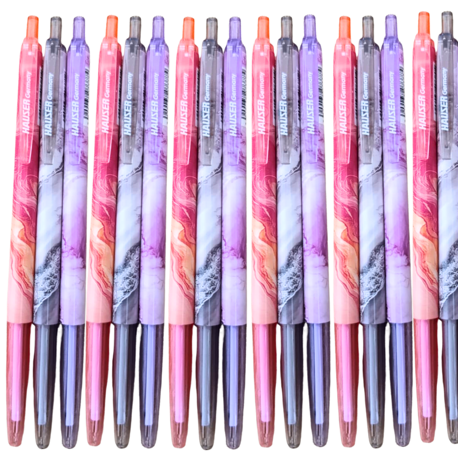 Hauser ballpoints pack of 10 smooth writing school office pens