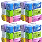 Premium soft colourful erasers pack of 48 pcs for school students