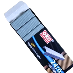 Pack of 6 ORO staple pins boxes 24/6 size 1000 pcs per box manual hand use office school Pakistan