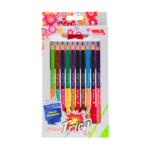Premium quality 24 duo color pencils 2 colors in one pencil double sided 48 colors kids art school Pakistan