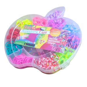 DIY colorful loom band kit girls rubber band bracelet making creative craft activity kids Pakistan