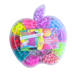 DIY colorful loom band kit girls rubber band bracelet making creative craft activity kids Pakistan