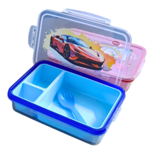 Multi-Purpose Kids 2in1 Lunch & Storage Box – Cartoon