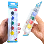 Hauser Germany Watercolor 6 Colors with Brush – Art Set