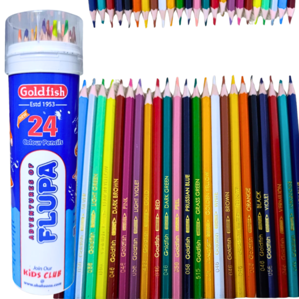 Flupa colour pencils 24 pcs drawing and coloring pencil set for kids and students