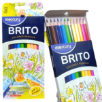 Mercury Brito 12pcs colored pencils set premium quality school drawing pencils
