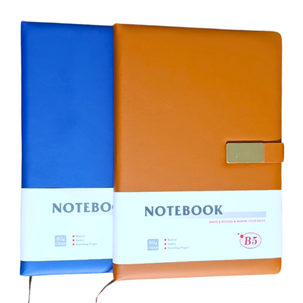 Premium B5 leather notebook magnetic closure journal diary office school personal use random color Pakistan