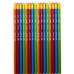 ORO Splash multicolor lead pencils with matching erasers pack of 12 smooth writing school kids Pakistan