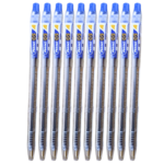 PIANO G5 retractable ball pens pack of 10 blue 0.8mm smooth writing ballpoint pens