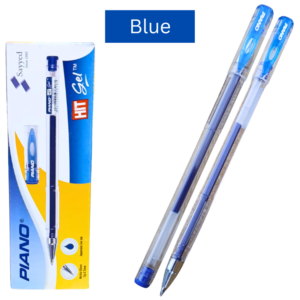 PIANO HIT gel ball pens pack of 10 blue red black smooth writing pens