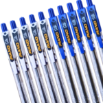 Piano Silk blue ball pens smooth writing needle point ballpoint pens school office students Pakistan