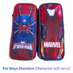 Character themed stationery pouch large capacity zipper pencil case for boys and girls