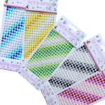 Premium quality 3 pcs multi-color beads sticker sheets DIY art craft decoration pack