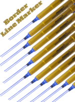 Pack of 10 PIANO Dual Tip Fine Line Border Markers