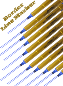 Pack of 10 PIANO Dual Tip Fine Line Border Markers