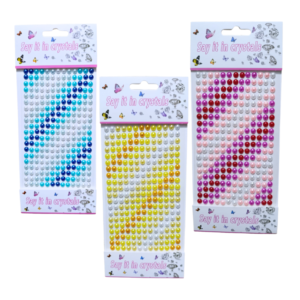 Premium quality 3 pcs multi-color beads sticker sheets DIY art craft decoration pack