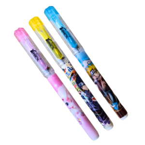 Pack of 3 Cartoon Fountain Pens – Smooth Ink Kids Writing