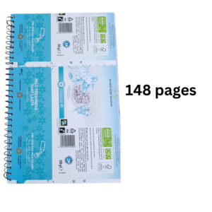 Premium quality school spiral register 52 100 148 pages spiral binding school college university random design Pakistan