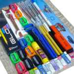 Fancy pack of 12 school stationery items complete kids school supply set
