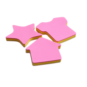 Pack of 3 different shape sticky notes 100 sheets 3x3 inch self adhesive removable memo pad office school study Pakistan
