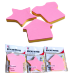Pack of 3 different shape sticky notes 100 sheets 3x3 inch self adhesive removable memo pad office school study Pakistan
