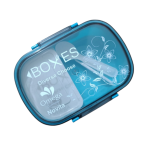 Multi-compartment lunch box small inner box spoon fork leak-proof food container school office daily use Pakistan